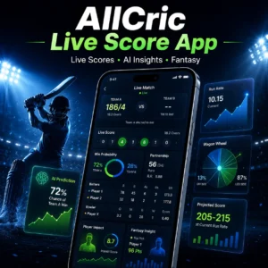 AllCric Live Score App Fast Scores, AI Signals, Fantasy Tips